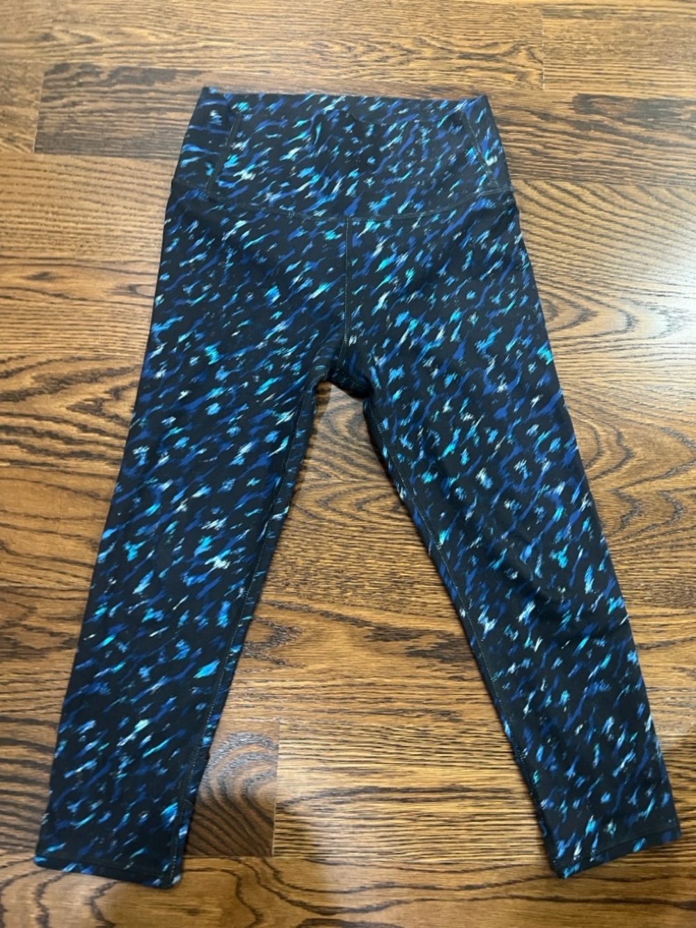 all in motion Black & Blue Speckled Girls' Leggings